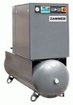 Винтовые компрессоры ZAMMER Technology (Великобритания) со встроенным осушителем, производительностью от 450 до 3500 л/мин (ременной привод)