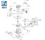 Запасные части к компрессорам на головке Fiac AB 515 (выпуск до 12.2012)